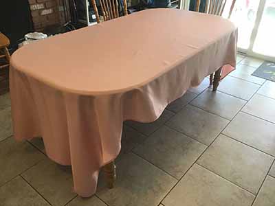 rectangle tablecloths (dusty pink) - 60 x 120