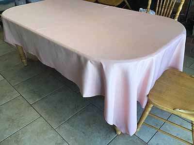 rectangle tablecloths (dusty pink) - 60 x 120