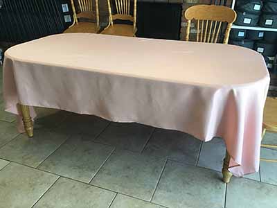rectangle tablecloths (dusty pink) - 60 x 120