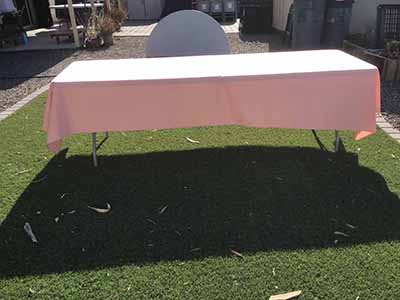 rectangle tablecloths (dusty pink) - 60 x 120