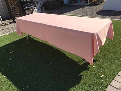 rectangle tablecloths (dusty pink) - 60 x 120