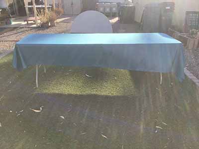 rectangle tablecloths (peacock blue) - 60 x 120