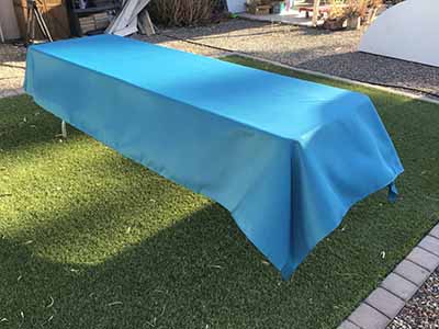 rectangle tablecloths (peacock blue) - 60 x 120