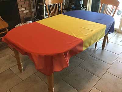 rectangle tablecloths (flag of Romania) - 59 x 83