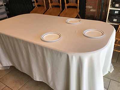 rectangle tablecloths (ivory) - 90 x 156
