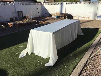 rectangle tablecloths (ivory) - 90 x 156