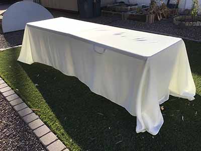 rectangle tablecloths (ivory) - 90 x 156