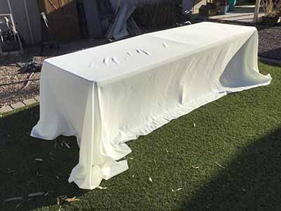 rectangle tablecloths (ivory) - 90 x 156