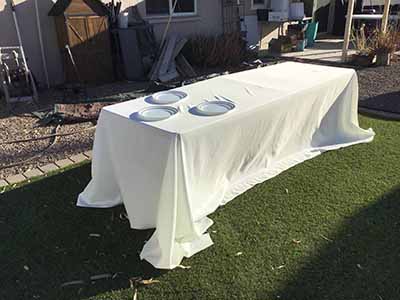 rectangle tablecloths (ivory) - 90 x 156