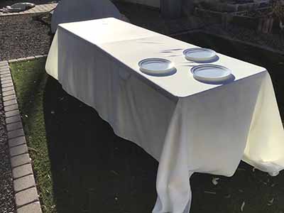 rectangle tablecloths (ivory) - 90 x 156