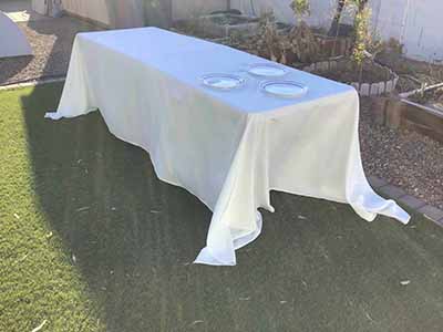 rectangle tablecloths (ivory) - 90 x 156