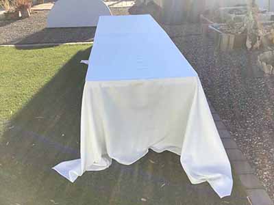 rectangle tablecloths (ivory) - 90 x 156