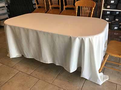 rectangle tablecloths (ivory) - 90 x 132