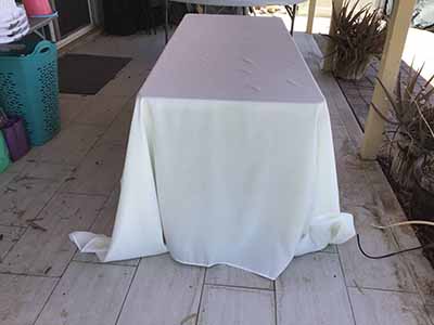 rectangle tablecloths (ivory) - 90 x 132