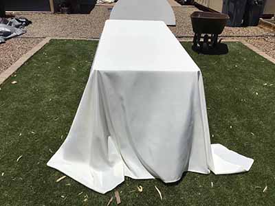 rectangle tablecloths (ivory) - 90 x 132