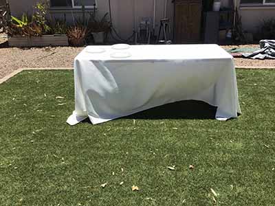 rectangle tablecloths (ivory) - 90 x 132