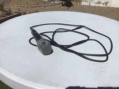 mobile sound system with microphone / portable PA system