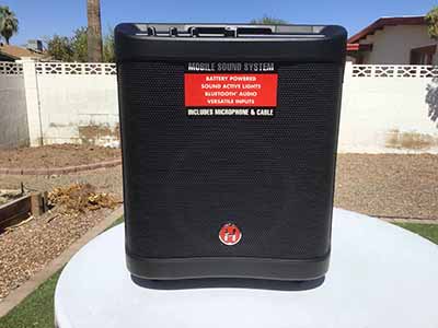 mobile sound system with microphone / portable PA system