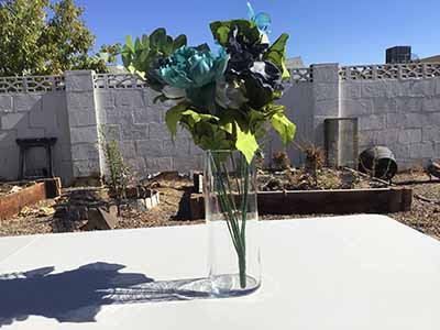 cylindical glass vase - 9 x 3.25