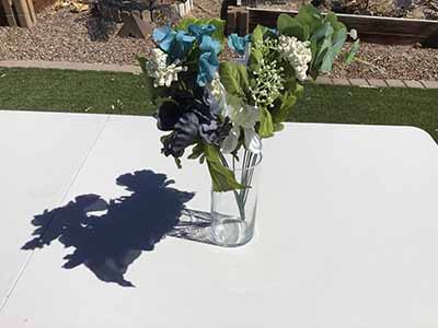 cylindical glass vase - 7.25 x 3.25