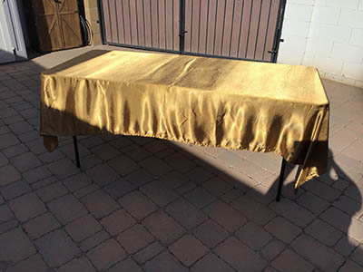 rectangle tablecloths (gold, smooth satin) - 60 x 102