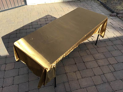 rectangle tablecloths (gold, smooth satin) - 60 x 102