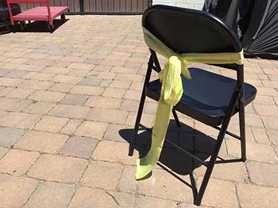 folding chairs (steel, black)
