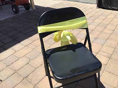 folding chairs (steel, black)