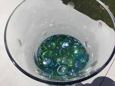 decorative gems (5 bags of different-colored glass gems)
