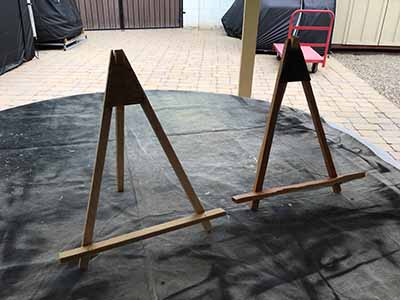 table top easel (wood) - 18