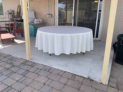 round tablecloths (ivory) - 120