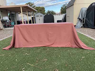 rectangle tablecloths (terracotta/rust) - 90 x 132