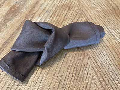 cloth dinner napkins (chocolate) - 17 x 17