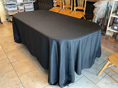 rectangle tablecloths (black) - 90 x 132