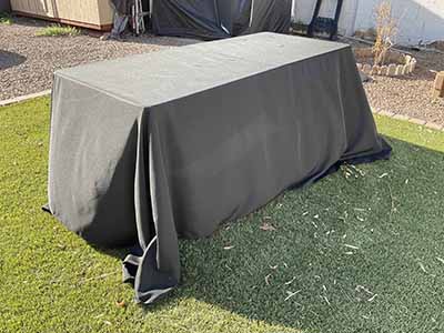 rectangle tablecloths (black) - 90 x 132