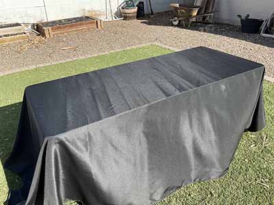 rectangle tablecloths (black) - 90 x 132
