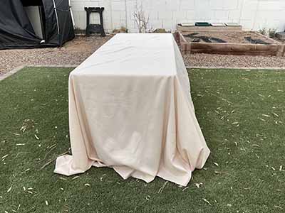 rectangle tablecloths (beige) - 90 x 132