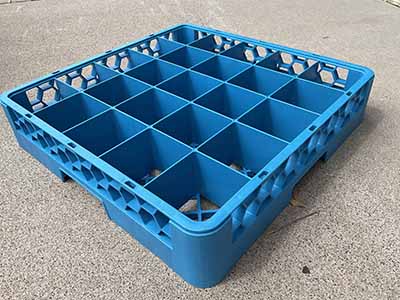 glass racks (25-compartment) - 3 high