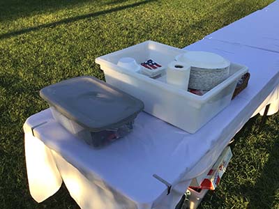 rectangle tablecloths (white) - 60 x 102