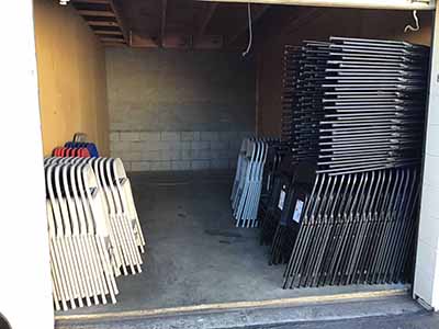 folding chairs (steel, black)