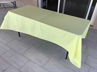 rectangle tablecloths (yellow) - 60 x 102