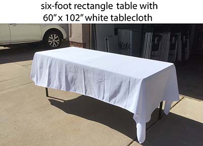 6 foot rectangle tables
