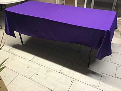 rectangle tablecloths (purple) - 60 x 102