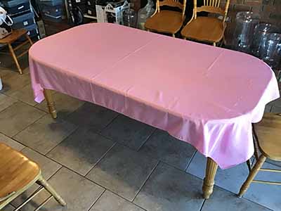rectangle tablecloths (pink) - 60 x 102