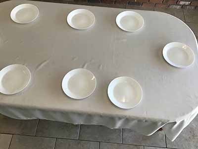 rectangle tablecloths (ivory) - 60 x 102