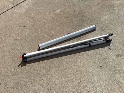 easel with pad retainer (aluminum, heavy-duty) - 37 to 69