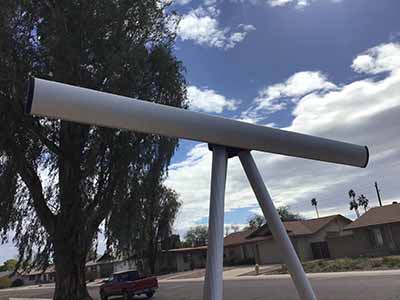 easel with pad retainer (aluminum, heavy-duty) - 37 to 69