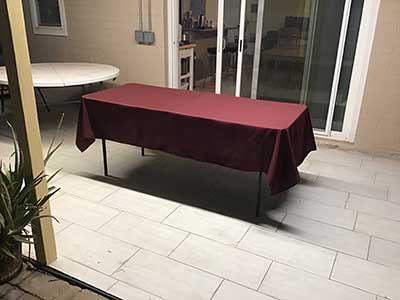 rectangle tablecloths (burgundy) - 60 x 102