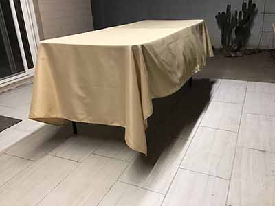 rectangle tablecloths (champagne) - 60 x 102