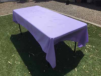 rectangle tablecloths (lavender lilac) - 60 x 102